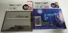 ダイソー LEDテープライト ホワイト 1.9m RGB 54cm