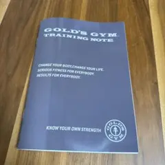 GOLD'S GYM NOTE トレーニングノート ゴールドジム