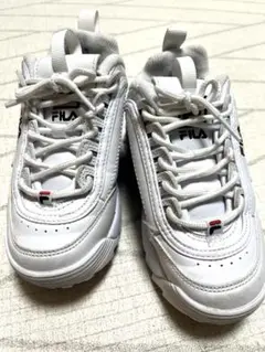 FILA ホワイト スニーカー　厚底　19㎝