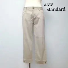 【アーヴェヴェ】 L カジュアルパンツ ボトムス チノパン アンクル丈