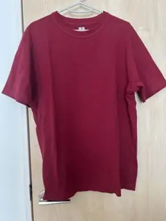 UNIQLO U クルーネックTシャツ L バーガンディ