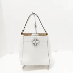 トリーバーチ ハンドバッグ美品 白 レザー