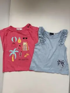 【90cm】タンクトップ2枚　女の子　夏服