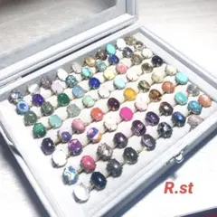 【新品/天然石リング74点セット/送料込】不思議の国のアリスセット 限定1セット