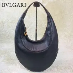 【美品✨】ブルガリ アスコットバッグ レザー ワンショルダー 茶 肩掛け