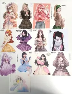 人物ステッカー 女の子ステッカー
