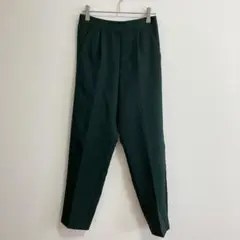 モーメントプラス ダークグリーン センタープレス パンツ Ｌサイズ
