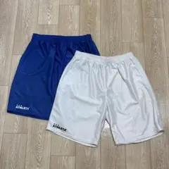 ATHLETA サッカーハーフパンツ ホワイト ブルー　LLサイズ2枚