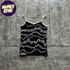 archive grunge camisole y2k black