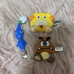 任天堂 ニンテンドー ピクミン クリボー 前髪クリップ