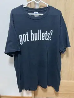 90s 00s got bullets？企業 パロディgot milk?tシャツ