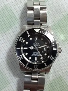 ELGIN TREASURE 100m防水ダイバーズウォッチ