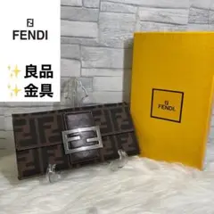✨良品✨FENDI フェンディ ズッカ 長財布 FF金具付 ヴィンテージ