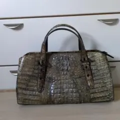 カイマン革ハンドバッグ 中型