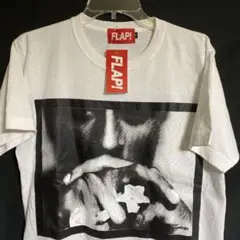 【新品タグ付】　FLAP! ホワイト Tシャツ グラフィックプリント　Mサイズ