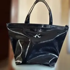 キタムラ　ショッピングバッグ　ネイビー トートバッグ