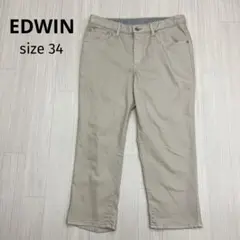 EDWIN エドウィン メンズ チノパン クロップド丈 大きいサイズ 34
