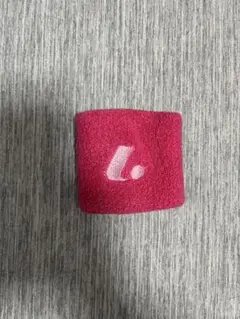テニス リストバンド ピンク ロゴ入り