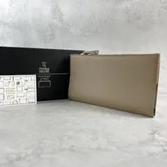 入手困難✨ moku 長財布 薄くて長い財布 レザー グレージュ系 メンズ