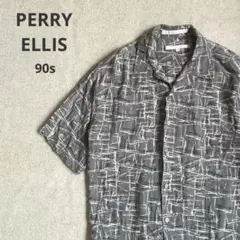 【レア】PERRY ELLIS OPFN COLLAR SHIRT 90s