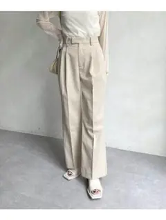 新品タグ付　CAPRICIEUX LE'MAGE 　マーベル裾ベンツパンツ　36