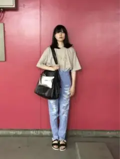 【レア】mame kurogouchi 16SS 人気 ダメージデニム