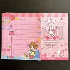りぼん ラブベリッシュ メモ用紙 ミニ便箋 バラ9枚 春田なな 平成レトロ