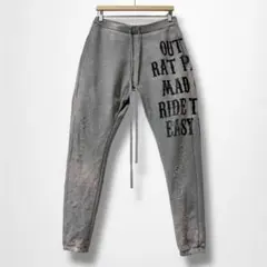 ザックバルガス ダメージ加工、スウェットパンツ