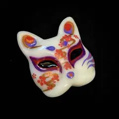 一点もの/飾りお面*狐面/ヘアクリップ☆髪飾り/半面 簪 着物 花魁 和装小物