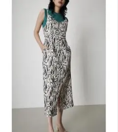 AZUL ZEBRA PATTERN SLIT ONEPIECE