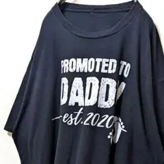 DADDY 英字ロゴ Tシャツ ブラック 黒 古着