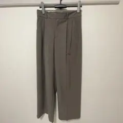 【27日削除】GU ワイドパンツ タックワイドパンツ 美品