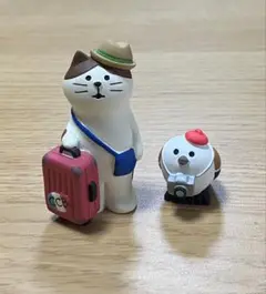 concombre デコレ コンコンブル スーツケース猫 旅っこシマエナガ