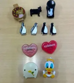 動物とハートのマグネットセット 8個