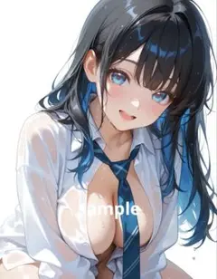 AIイラスト 美女 A4ポスター G83