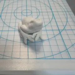 【手作り 粘土細工（好きな色を塗れる）】カエルNo.22