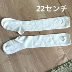 a.v.vハイソックス　白　22〜24