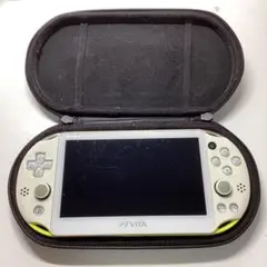 ライムグリーン ホワイト ケース付き PSVITA PCH-2000