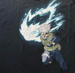 文字なし 00s 10s NARUTOナルト はたけカカシ Tシャツ ブラック