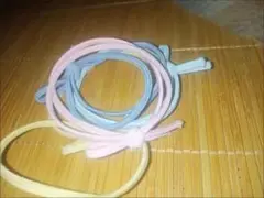 カラフルゴム製ヘアゴム4本セット