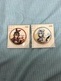 原神　ピザハットコラボ　缶バッジ　2種まとめ