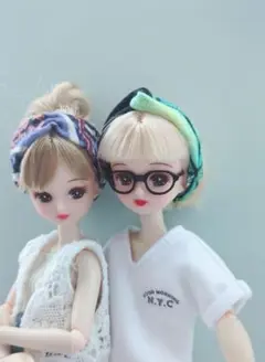 22cmドール ハンドメイド　ヘアバンド２点セット（オーダー不可）