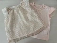 キッズズー　フリル付きトップス 80 90サイズ 2点