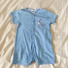 PETIT BATEAU ストライプロンパース 6m