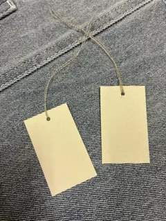 【夏セール】紐付き　無地タグ　下げ札　値札　ベージュ