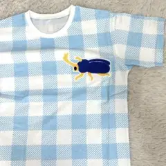 INSECT COLLECTION ワッペン カブトムシチェックTシャツS新品