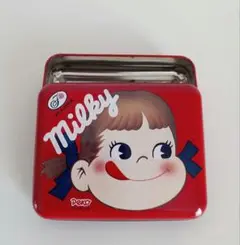 レトロ 不二家 ミルキー ペコちゃん 空き缶 当時物