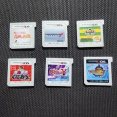 商品説明必読】任天堂3DS　ソフト6本セット！　動作確認済み　くにおくん他