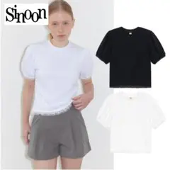 musinsa シヌーン Double Lace Puff T-Shirts