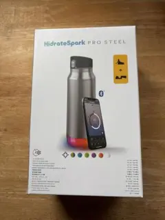 【新品未使用☆超美品】HidrateSpark PRO STEEL 水筒 新製品】アプリと連動して水分摂取をうながすスマートウォーター